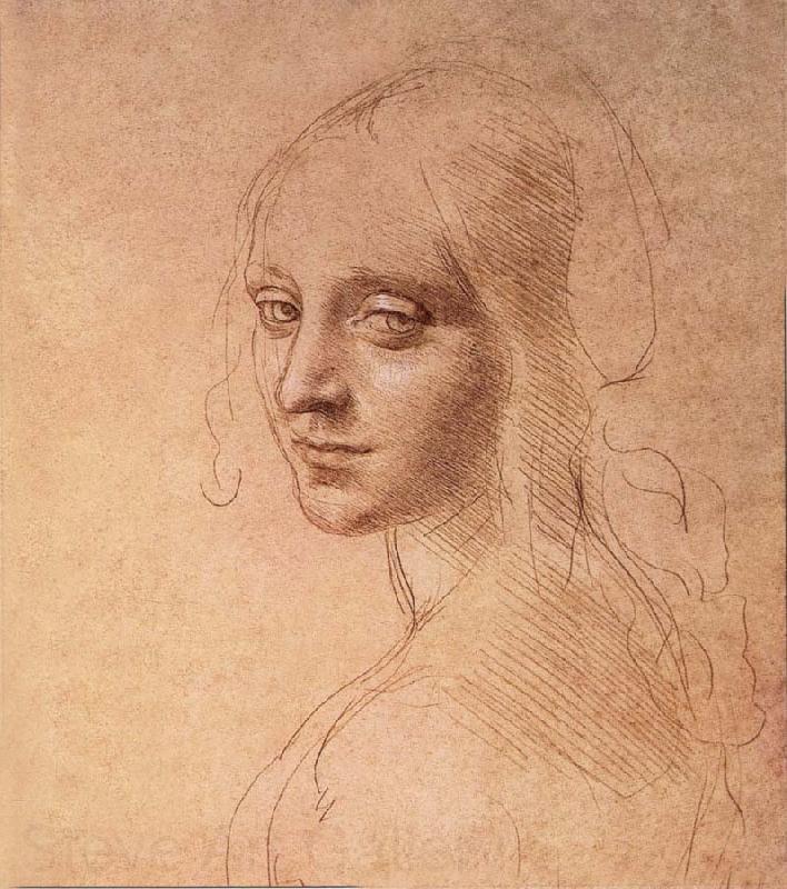LEONARDO da Vinci Portrat of a Madchens Germany oil painting art